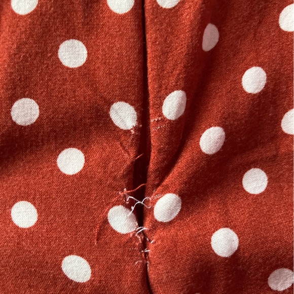 Red and White Polka Dot Mini Dress - Picture 3 of 4
